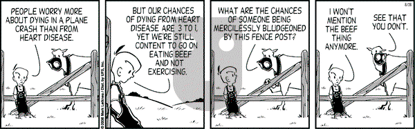 Cow and Boy Classics on Thursday August 28, 2008 Comic Strip