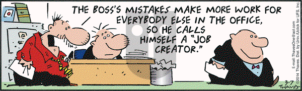 Frank and Ernest on Friday March 7, 2014 Comic Strip