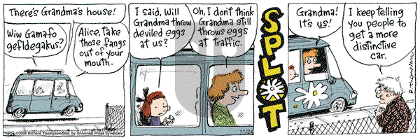 Cul de Sac on Monday November 24, 2008 Comic Strip