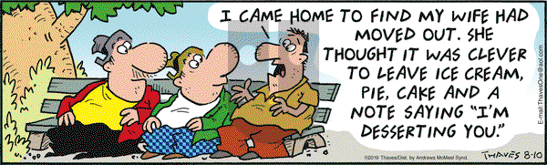 Frank and Ernest on Saturday August 10, 2019 Comic Strip