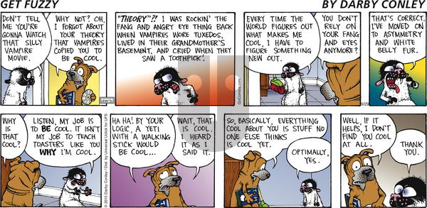 Get Fuzzy on Sunday September 29, 2013 Comic Strip