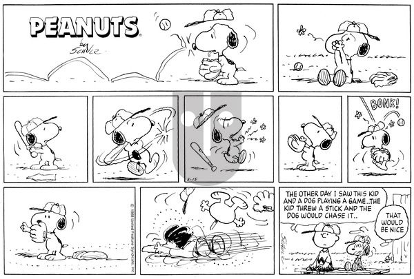 Peanuts on Sunday May 15, 1988 Comic Strip