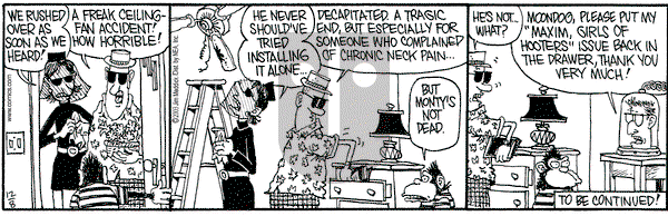 Monty on Monday December 8, 2003 Comic Strip