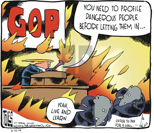 Tom Toles on Wednesday June 22, 2016 Comic Strip