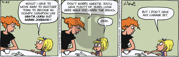 Cleats on Tuesday October 14, 2008 Comic Strip