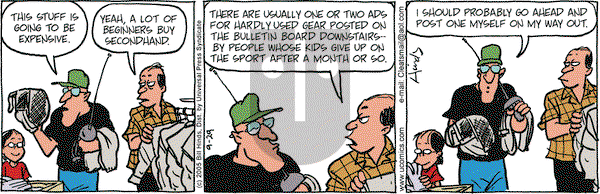 Cleats on Thursday September 29, 2005 Comic Strip