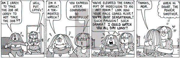 Cathy Classics on Tuesday November 3, 1998 Comic Strip