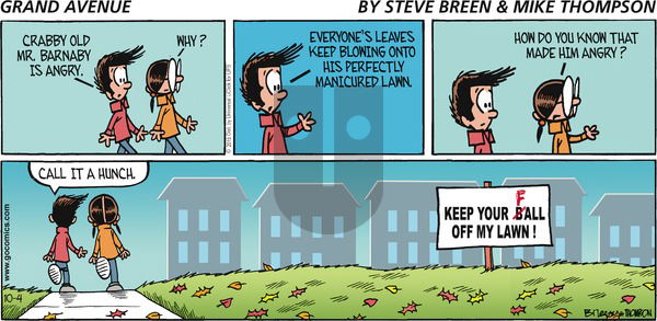 Grand Avenue on Sunday October 4, 2015 Comic Strip