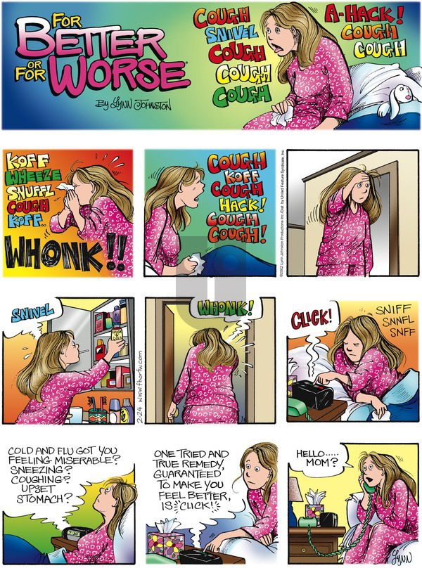 For Better or For Worse on Sunday February 24, 2002 Comic Strip