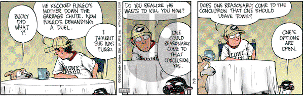Get Fuzzy on Tuesday July 8, 2003 Comic Strip