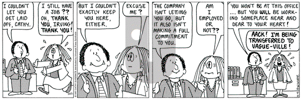 Cathy Classics on Wednesday June 4, 1997 Comic Strip