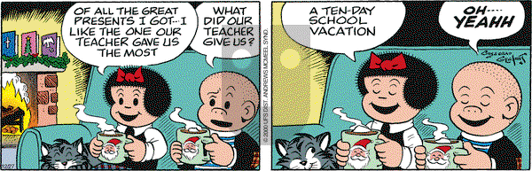 Nancy on Wednesday December 27, 2017 Comic Strip