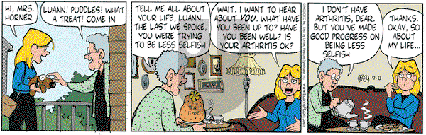 Luann on Monday September 8, 2003 Comic Strip