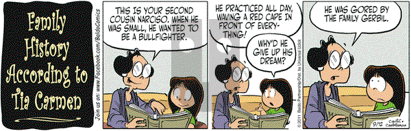 Baldo on Monday September 12, 2011 Comic Strip