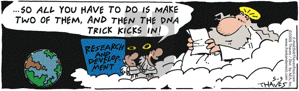 Frank and Ernest on Tuesday May 3, 2005 Comic Strip