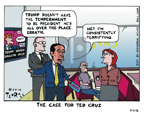 Ted Rall on Monday April 11, 2016 Comic Strip