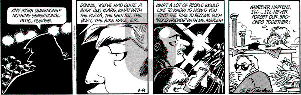 Doonesbury on Wednesday March 14, 1990 Comic Strip