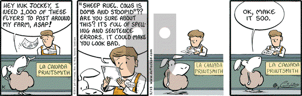 DeFlocked on Thursday May 15, 2014 Comic Strip
