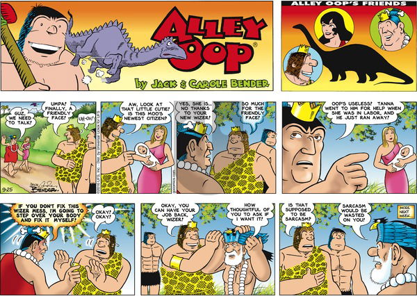 Alley Oop on Sunday September 25, 2016 Comic Strip