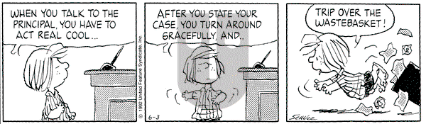 Peanuts on Wednesday June 3, 1992 Comic Strip