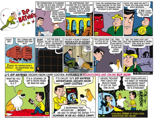Rip Haywire on Sunday August 7, 2016 Comic Strip