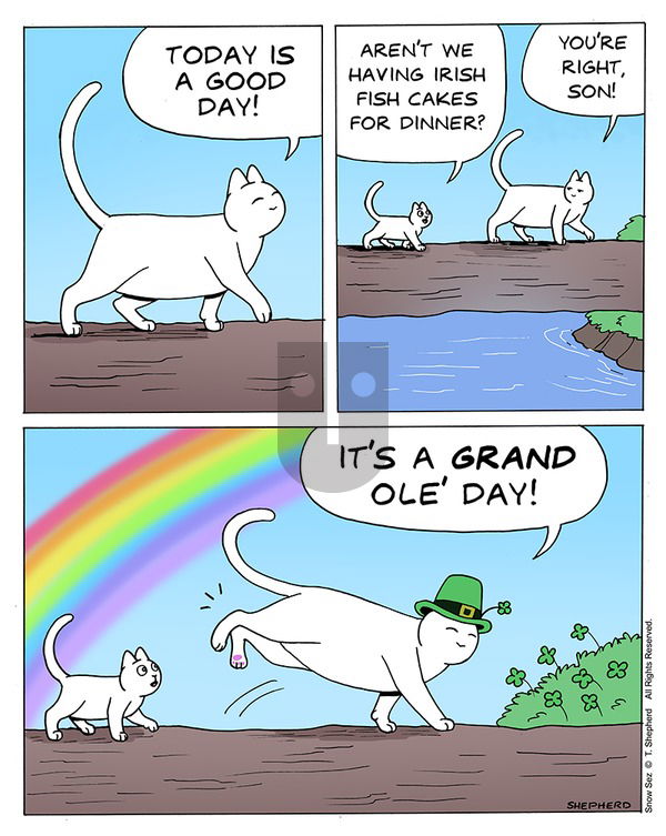 Snow Sez on Sunday March 17, 2024 Comic Strip