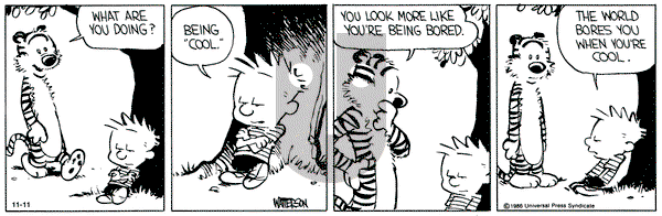 Calvin and Hobbes on Monday November 11, 1991 Comic Strip