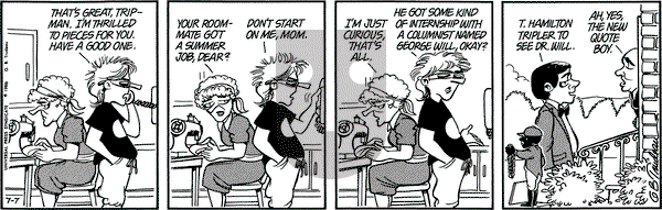 Doonesbury on Monday July 7, 1986 Comic Strip