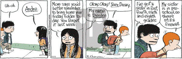Cul de Sac on Friday October 15, 2010 Comic Strip