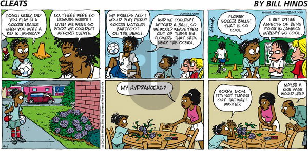 Cleats on Sunday September 1, 2002 Comic Strip