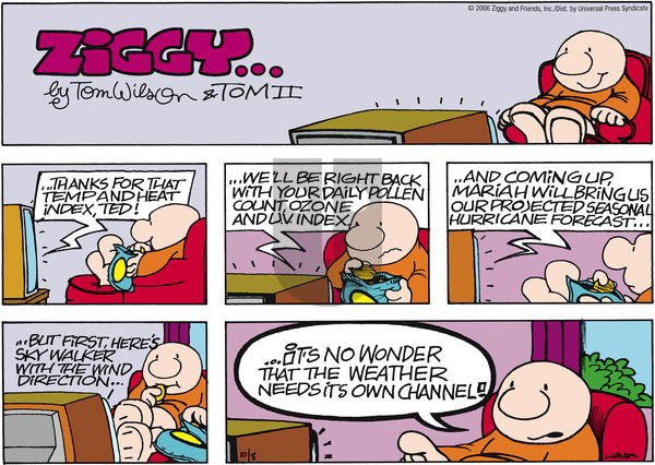 Ziggy on Sunday October 8, 2006 Comic Strip