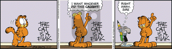 Garfield on Monday November 17, 2014 Comic Strip