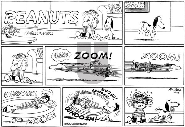 Peanuts on Sunday September 15, 1957 Comic Strip