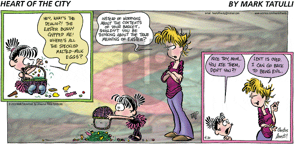 Heart of the City on Sunday April 20, 2003 Comic Strip