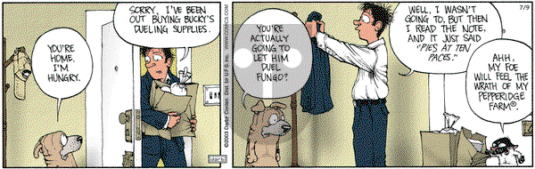 Get Fuzzy on Wednesday July 9, 2003 Comic Strip