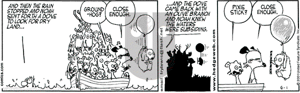 Over the Hedge on Friday June 1, 2001 Comic Strip