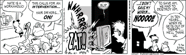 Over the Hedge on Tuesday September 30, 1997 Comic Strip