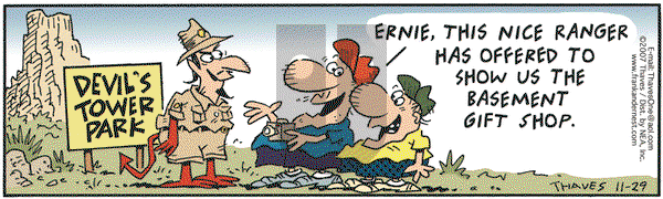 Frank and Ernest on Thursday November 29, 2007 Comic Strip