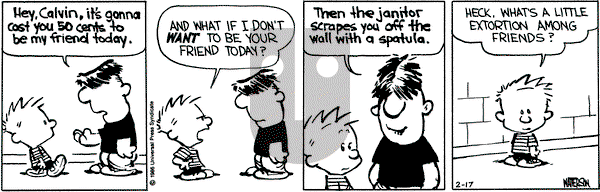 Calvin and Hobbes on Monday February 17, 1986 Comic Strip