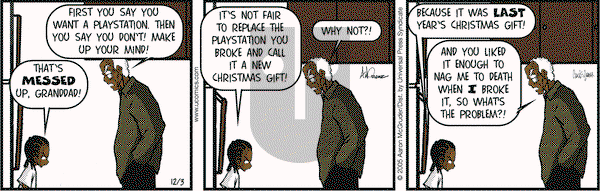 The Boondocks on Saturday December 3, 2005 Comic Strip