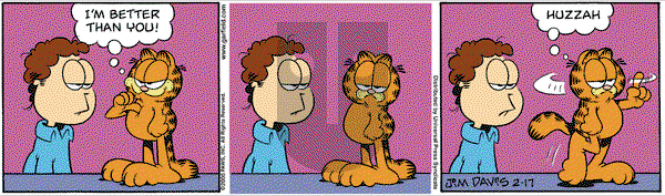 Garfield on Thursday February 17, 2005 Comic Strip