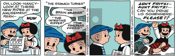 Nancy on Saturday June 18, 2011 Comic Strip