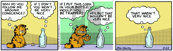 Garfield on Wednesday February 22, 1984 Comic Strip