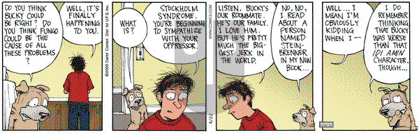 Get Fuzzy on Friday April 22, 2005 Comic Strip