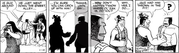 Alley Oop on Saturday January 10, 1976 Comic Strip