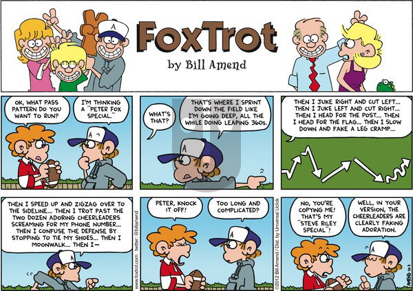 FoxTrot on Sunday October 7, 2012 Comic Strip