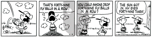 Peanuts on Friday April 6, 1979 Comic Strip