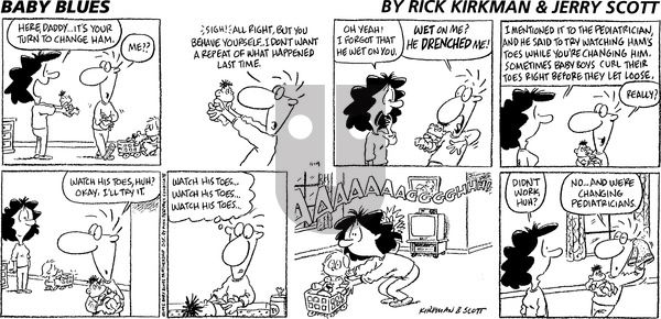 Baby Blues on Sunday November 19, 1995 Comic Strip
