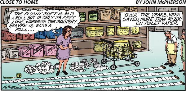 Close to Home on Sunday October 16, 2016 Comic Strip