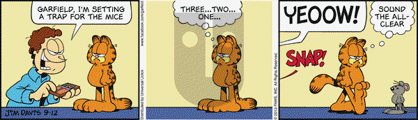 Garfield on Thursday September 12, 2013 Comic Strip